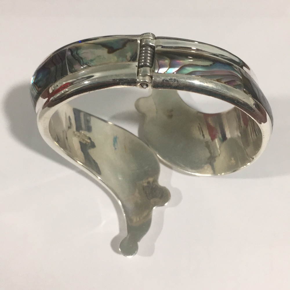 Sterling Silver 925 Women's Bangle Bracelet - Picture 4 of 6